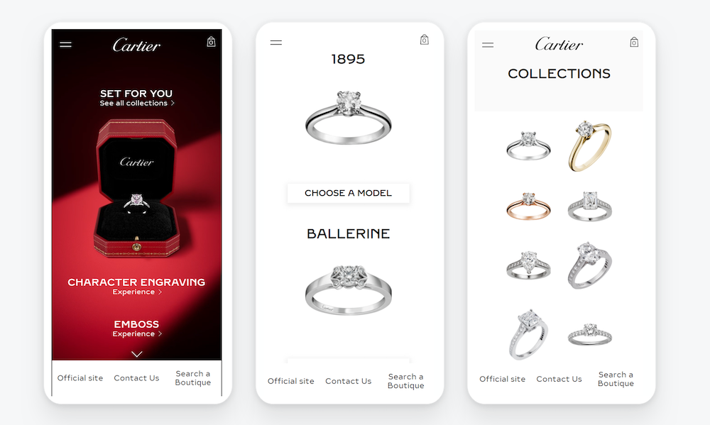 Cartier Bridal app