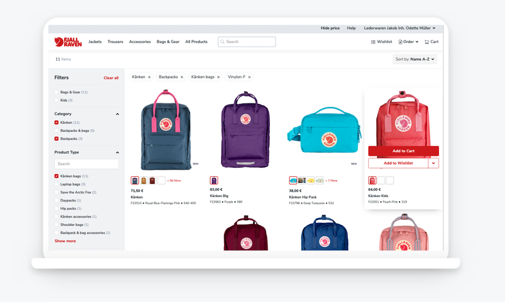 Fenix Outdoor's B2B customer portal makes preorder and reorder easy